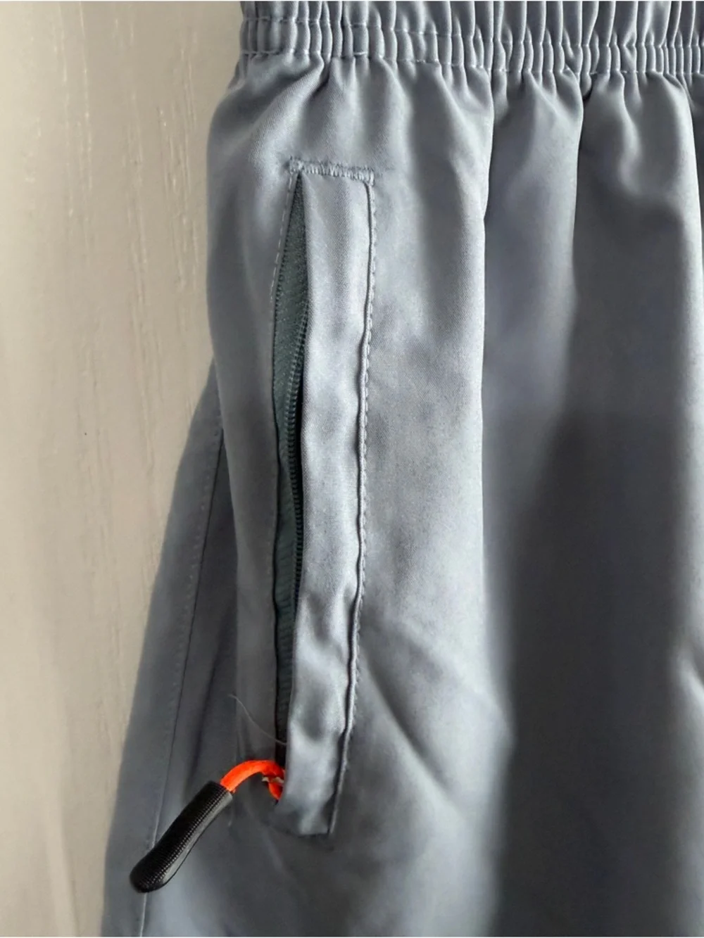 Blue‎ gray shorts with zipper pockets size 14